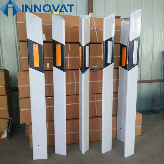 FRP Traffic Road Sign Column Glass Fiber Pultrusion Contour Mark Outline Sheet From China FRP Cable Marker Pile, Gas Pipeline Warning Pile